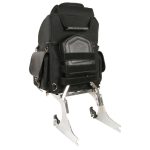 Milwaukee Leather MP8155 Large Black Textile ‘5 Pocket’ Motorcycle Seat Sissy Bar Bag - Image 5