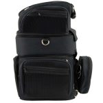 Milwaukee Leather MP8165 Large Black Textile Motorcycle Triple Barrel Sissy Bar Rack Bag with 5 Bonus Pockets - Image 4