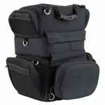 Milwaukee Leather MP8165 Large Black Textile Motorcycle Triple Barrel Sissy Bar Rack Bag with 5 Bonus Pockets - Image 5