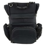 Milwaukee Leather MP8165 Large Black Textile Motorcycle Triple Barrel Sissy Bar Rack Bag with 5 Bonus Pockets - Image 6