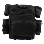 Milwaukee Leather MP8180 Medium Black ‘5 Pocket’ Motorcycle Textile Double Barrel Sissy Bar Bag - Image 6