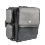 Milwaukee Leather MP8185 Large Black ‘4 Pocket’ PVC Motorcycle Travel Sissy Bar Bag
