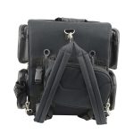 Milwaukee Leather MP8185 Large Black ‘4 Pocket’ PVC Motorcycle Travel Sissy Bar Bag - Image 6