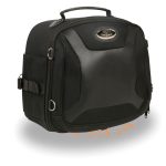 Milwaukee Leather MP8190 Small Black ‘Sporty’ Motorcycle Textile and PVC Sissy Bar Rack Bag