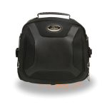 Milwaukee Leather MP8190 Small Black ‘Sporty’ Motorcycle Textile and PVC Sissy Bar Rack Bag - Image 4