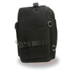 Milwaukee Leather MP8190 Small Black ‘Sporty’ Motorcycle Textile and PVC Sissy Bar Rack Bag - Image 3