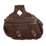 Milwaukee Leather MP8335RT Large Retro Brown PVC Zip-Off Throw Over Saddlebags - Image 2