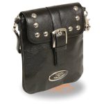 Milwaukee Leather MP8805 Women’s Black Small Leather Studded Shoulder Bag - Image 2