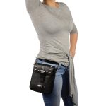 Milwaukee Leather MP8805 Women’s Black Small Leather Studded Shoulder Bag - Image 5
