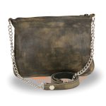 Milwaukee Leather MP8810 Women’s Distress Brown Chain Strap Riveted Shoulder Bag - Image 2