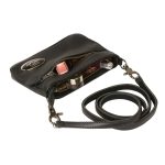 Milwaukee Leather MP8815 Ladies Black Double Zipper Leather Shoulder Bag - Image 2