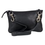 Milwaukee Leather MP8820 Women’s Black Leather Shoulder Bag with Zipper Closure and Leather Strap - Image 7