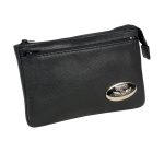 Milwaukee Leather MP8820 Women’s Black Leather Shoulder Bag with Zipper Closure and Leather Strap