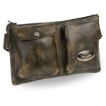 Milwaukee Leather MP8825 Women’s Distress Brown Leather Belt Bag
