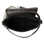 Milwaukee Leather MP8830 Ladies Black Leather Chain Strap Shoulder Bag - Image 6