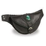 Milwaukee Leather MP8835 Women’s Black Lather ‘Braided’ Hip Belt Bag - Image 3