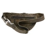 Milwaukee Leather MP8835 Women’s Distress Brown Leather ‘Braided’ Hip Belt Bag - Image 3