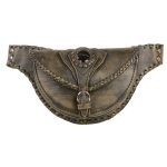 Milwaukee Leather MP8835 Women’s Distress Brown Leather ‘Braided’ Hip Belt Bag