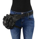 Milwaukee Leather MP8840 Black Leather Conceal and Carry Tactical Thigh Bag with Waist Belt - Image 2