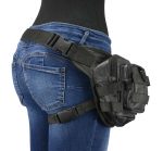 Milwaukee Leather MP8840 Black Leather Conceal and Carry Tactical Thigh Bag with Waist Belt - Image 3