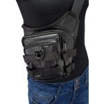 Milwaukee Leather MP8840 Black Leather Conceal and Carry Tactical Thigh Bag with Waist Belt - Image 6