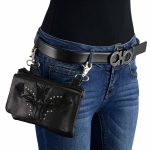 Milwaukee Leather MP8851 Women’s Black Leather Multi Pocket Belt Bag - Image 2