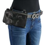 Milwaukee Leather MP8851 Women’s Black Leather Multi Pocket Belt Bag - Image 3
