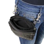 Milwaukee Leather MP8855 Women’s Black Leather ‘Studded’ Hip Belt Bag - Image 4