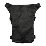 Milwaukee Leather MP8896 Extra Large Conceal and Carry Black Leather Thigh Bag with Waist Belt - Image 5