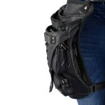 Milwaukee Leather MP8898 Black Leather Conceal and Carry Thigh Bag with Waist Belt - Image 6