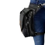 Milwaukee Leather MP8899 Black Conceal and Carry Leather Thigh Bag with Waist Belt - Image 5