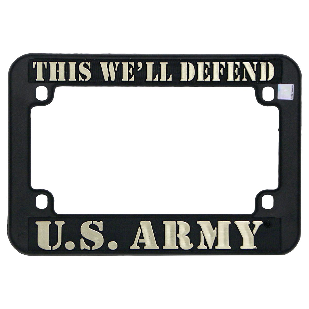 Hot Leathers MPA1706 This We’ll Defend U.S. Army License Plate Frame for Motorcycles