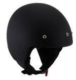Milwaukee Performance Helmets MPH9700DOT Accelerator 3 /4 Open Face Matte Black Helmet - Image 8