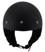 Milwaukee Performance Helmets MPH9700DOT Accelerator 3 /4 Open Face Matte Black Helmet - Image 6