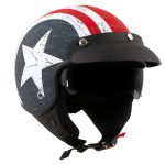 Milwaukee Helmets MPH9701DOT Maverick 3/4 Open Face Stars and Stripes Motorcycle Helmet Biker - Image 10