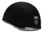 Milwaukee Helmets Bare Bones Glossy Black Half Motorcycle Helmet DOT Approved MPH9711DOT - Image 6