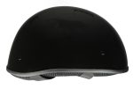 Milwaukee Helmets Bare Bones Glossy Black Half Motorcycle Helmet DOT Approved MPH9711DOT - Image 9