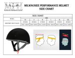 Milwaukee Helmets Bare Bones Glossy Black Half Motorcycle Helmet DOT Approved MPH9711DOT - Image 3