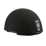 Milwaukee Performance Helmets MPH9712DOT Dot Approved Matte Black Half Motorcycle Helmet Biker - Image 8