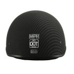 Milwaukee Performance Helmets MPH9712DOT Dot Approved Matte Black Half Motorcycle Helmet Biker - Image 4
