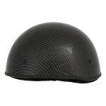 Milwaukee Performance Helmets MPH9713DOT Dot Approved Glossy Black  Half Motorcycle Helmet for Men and Women Biker with Carbon Fiber Look - Image 4