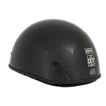 Milwaukee Performance Helmets MPH9713DOT Dot Approved Glossy Black  Half Motorcycle Helmet for Men and Women Biker with Carbon Fiber Look - Image 7