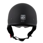 Milwaukee Helmets Momentum Matte Black Half Face Motorcycle Helmet w/ Drop Down Visor DOT Approved MPH9718DOT - Image 2