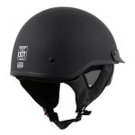 Milwaukee Helmets Momentum Matte Black Half Face Motorcycle Helmet w/ Drop Down Visor DOT Approved MPH9718DOT - Image 7