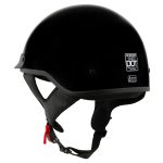 Milwaukee Helmets MPH9719DOT Momentum DOT Black Half Face Motorcycle Helmet Biker w/ Drop Down Visor - Image 9