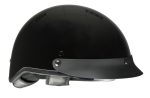 Milwaukee Helmets MPH9721DOT Momentum Glossy Black Half Helmet - Image 4