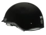 Milwaukee Helmets MPH9721DOT Momentum Glossy Black Half Helmet - Image 6