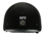 Milwaukee Helmets MPH9721DOT Momentum Glossy Black Half Helmet - Image 2