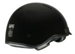 Milwaukee Helmets MPH9721DOT Momentum Glossy Black Half Helmet - Image 7