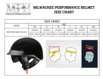 Milwaukee Helmets MPH9721DOT Momentum Glossy Black Half Helmet - Image 5